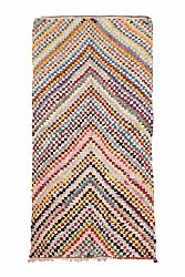 Marokkansk berber tæppe Boucherouite 300 x 145 cm