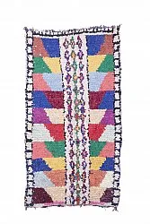 Marokkansk berber tæppe Boucherouite 205 x 115 cm