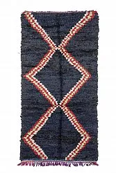 Marokkansk berber tæppe Boucherouite 265 x 135 cm