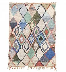 Marokkansk berber tæppe Boucherouite 230 x 130 cm