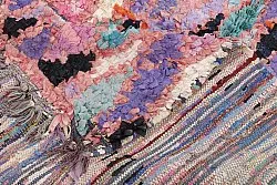 Marokkansk berber tæppe Boucherouite 220 x 105 cm