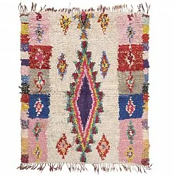 Marokkansk berber tæppe Boucherouite 155 x 120 cm