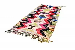 Marokkansk berber tæppe Boucherouite 135 x 305 cm