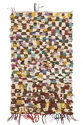 Marokkansk berber tæppe Boucherouite 215 x 130 cm