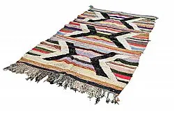 Marokkansk berber tæppe Boucherouite 125 x 230 cm