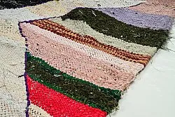 Marokkansk berber tæppe Boucherouite 125 x 230 cm