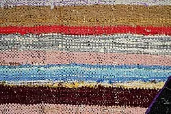 Marokkansk berber tæppe Boucherouite 125 x 230 cm