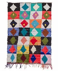 Marokkansk berber tæppe Boucherouite 200 x 140 cm