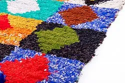 Marokkansk berber tæppe Boucherouite 200 x 140 cm