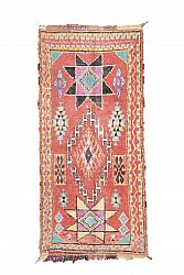 Marokkansk berber tæppe Boucherouite 275 x 130 cm