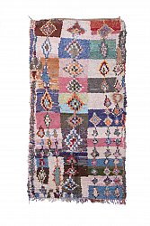 Marokkansk berber tæppe Boucherouite 275 x 145 cm