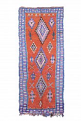 Marokkansk berber tæppe Boucherouite 315 x 130 cm