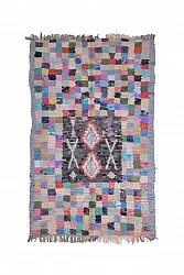 Marokkansk berber tæppe Boucherouite 215 x 135 cm