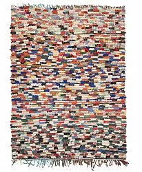 Marokkansk berber tæppe Boucherouite 225 x 170 cm
