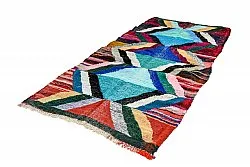 Marokkansk berber tæppe Boucherouite 135 x 275 cm