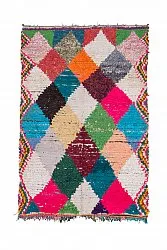 Marokkansk berber tæppe Boucherouite 230 x 145 cm