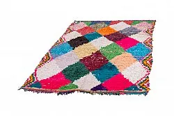Marokkansk berber tæppe Boucherouite 230 x 145 cm