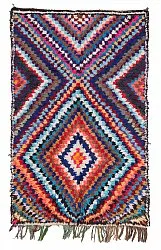 Marokkansk berber tæppe Boucherouite 210 x 140 cm