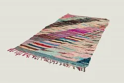 Marokkansk berber tæppe Boucherouite 135 x 245 cm