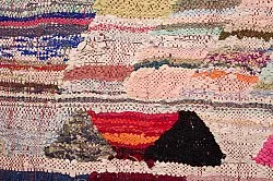 Marokkansk berber tæppe Boucherouite 140 x 275 cm