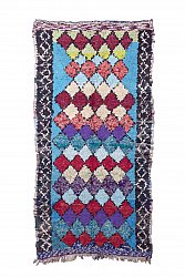 Marokkansk berber tæppe Boucherouite 260 x 130 cm