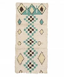 Marokkansk berber tæppe Boucherouite 175 x 85 cm