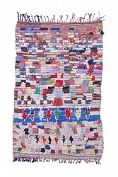 Marokkansk berber tæppe Boucherouite 215 x 140 cm