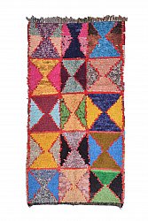 Marokkansk berber tæppe Boucherouite 225 x 125 cm