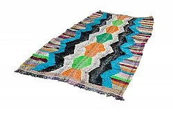 Marokkansk berber tæppe Boucherouite 135 x 145 cm