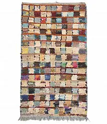 Marokkansk berber tæppe Boucherouite 205 x 115 cm
