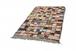 Marokkansk berber tæppe Boucherouite 205 x 115 cm