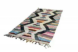 Marokkansk berber tæppe Boucherouite 125 x 265 cm