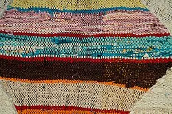 Marokkansk berber tæppe Boucherouite 125 x 265 cm