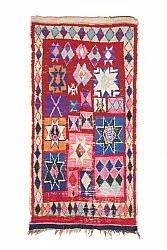 Marokkansk berber tæppe Boucherouite 210 x 125 cm