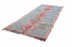 Marokkansk berber tæppe Boucherouite 125 x 340 cm