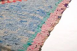Marokkansk berber tæppe Boucherouite 125 x 340 cm