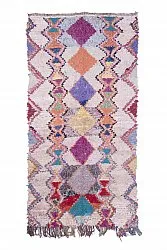 Marokkansk berber tæppe Boucherouite 265 x 135 cm