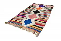 Marokkansk berber tæppe Boucherouite 135 x 270 cm