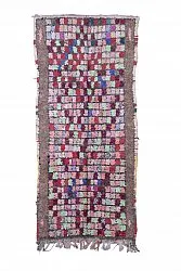 Marokkansk berber tæppe Boucherouite 285 x 125 cm