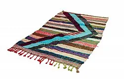 Marokkansk berber tæppe Boucherouite 115 x 215 cm