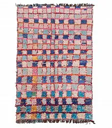 Marokkansk berber tæppe Boucherouite 195 x 130 cm