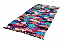 Marokkansk berber tæppe Boucherouite 125 x 260 cm