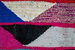 Marokkansk berber tæppe Boucherouite 125 x 260 cm