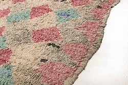 Marokkansk berber tæppe Boucherouite 205 x 170 cm
