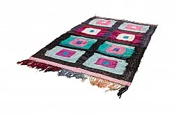 Marokkansk berber tæppe Boucherouite 140 x 225 cm