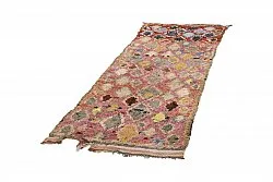 Marokkansk berber tæppe Boucherouite 255 x 100 cm