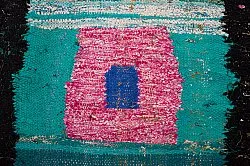 Marokkansk berber tæppe Boucherouite 140 x 225 cm