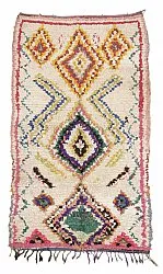 Marokkansk berber tæppe Boucherouite 210 x 125 cm