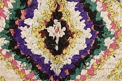 Marokkansk berber tæppe Boucherouite 210 x 125 cm