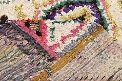 Marokkansk berber tæppe Boucherouite 210 x 125 cm